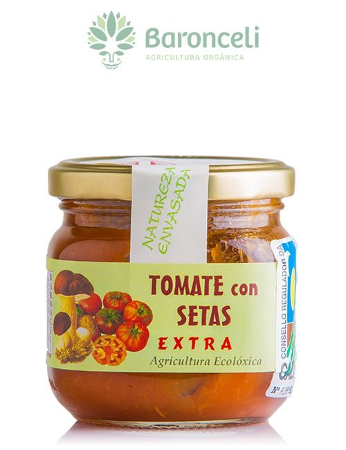 Tomate con setas